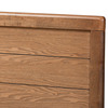 Baxton Studio Seren Mid-Century Walnut Brown Finished Wood King Size Headboard 156-9427